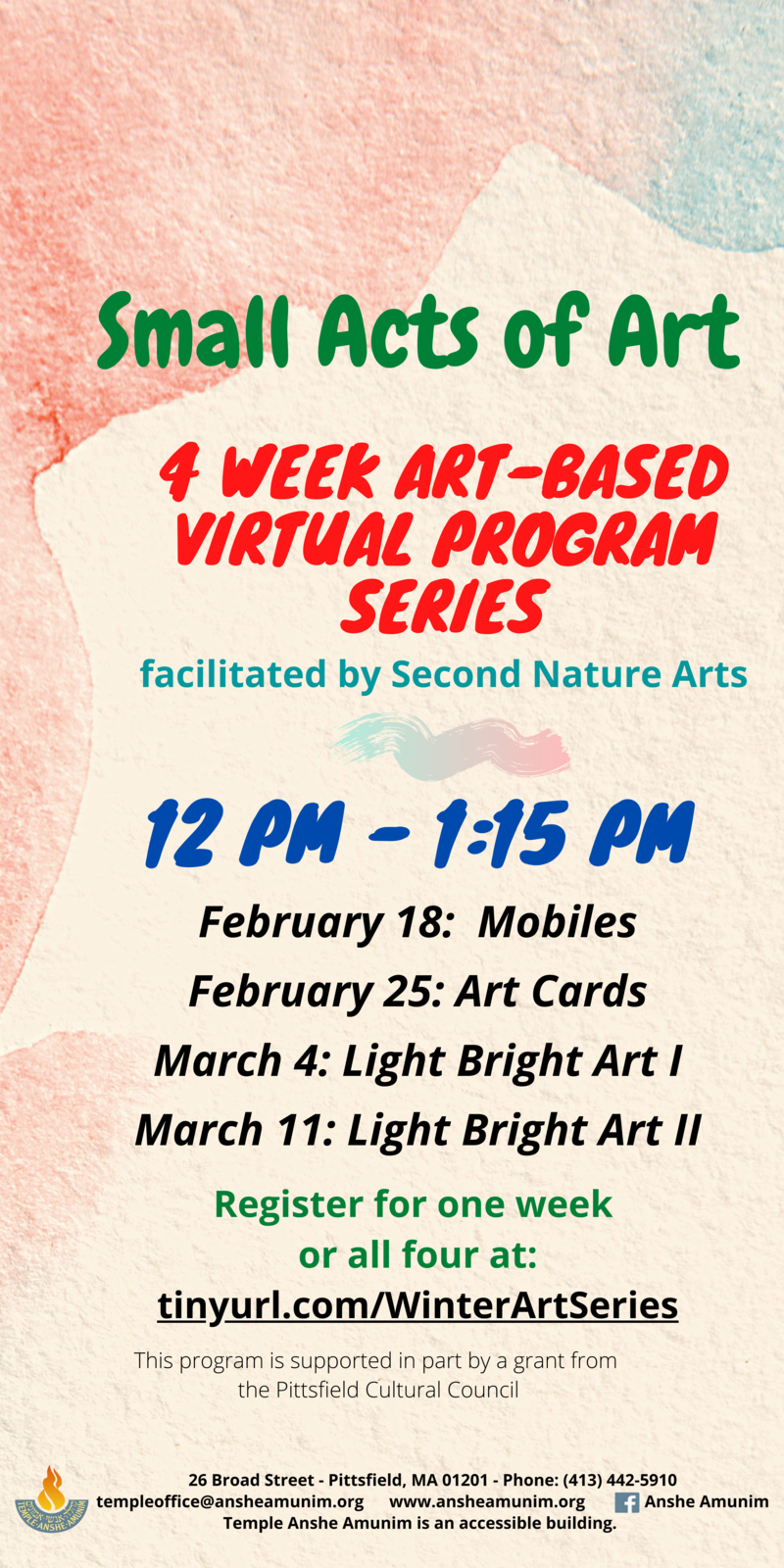 Banner Image for Small Acts of Art: Virtual Art Class