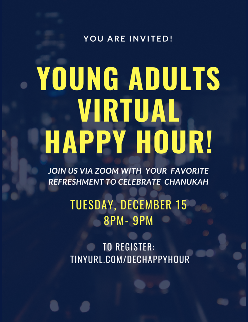 Banner Image for Young Adults  Chanukah Happy Hour