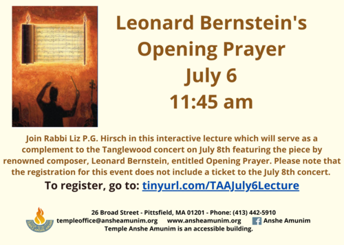Banner Image for Leonard Bersntein's Opening Prayer